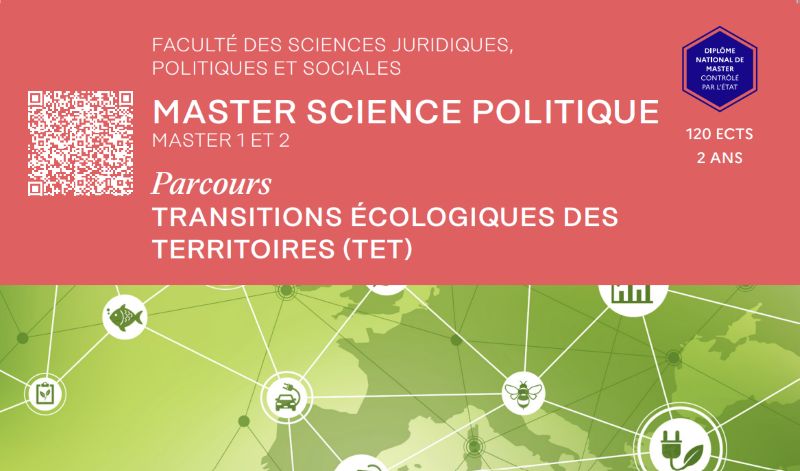Création du master Transitions Écologiques des territoires à l&rsquo;Université de Lille